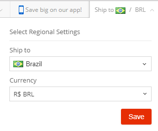 AliExpress Brasil preço em real